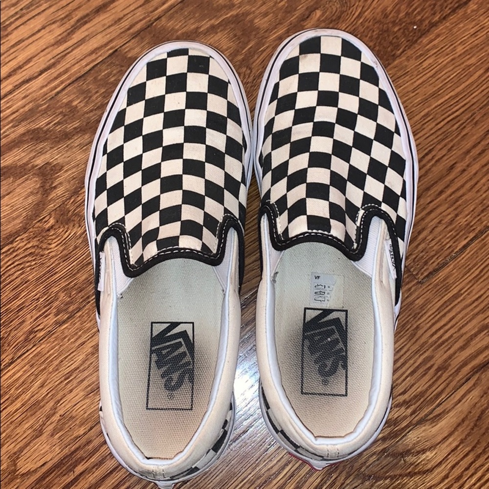 Checkered Slip on Vans